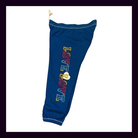 Vintage PINK Blue Rainbow Mega Bling Glitter Matching Set Size Extra Small - Picture 5 of 13